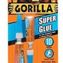 Gorilla Super Glue 3g Tube – 2 Pack, Instant Repairs On Smaller Indoor Projects. Ideal For Wood, Metal, Stone, Ceramic, Glass, Plastic, PVC Sheet, Brick, Concrete, Foam And More – 7800109