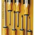 Worksite 7pcs Screwdriver Set With Flat headed and Phillips Magnetic tipped Screwdrivers. WT1606