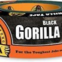 Gorilla Tape Black 10 yards, Heavy Duty and Double Thick. Ideal for Indoor and Outdoor use and Made to Stick to Rough, Uneven, Unforgiving Surfaces Like  Wood, Stone, Stucco, Plaster, Brick and More – 105462
