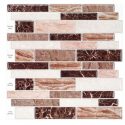 Wall Tile Morcart 3D Mosaic Self Adhesive Tile Wall Sticker Backsplash- 12inches X 12inches DIY For Bathrooms, Kitchens, Oil-Proof, Waterproof- MT1034