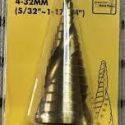 Worksite – Step Drill Bit – Size – 4-32mm, Step 2mm, Shank 6mm – High Speed  –  for versatile drilling in steel, stainless steel, copper, aluminum, and other surfaces – XSDB432