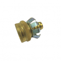 HOSE END PVC 1/2 Inch. Female Brass Hose Coupling Mender Leakproof, Reusable Metal/Brass, Can Be Used For Rubber Or Plastic Hose Ends. Fits All 1/2 Inch Hoses.  Just Cut Out The Damaged Portion Of The Hose And Splice The Ends Back Together With The Mender. The Swivel Allows Hose to Spin Freely of the Thread Connection To Prevent Accidental Disconnection, Hose Binding and Kinking Issues – CHIB018