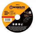Worksite 4 1/2 Inch (115 Millimeter) Diamond Grinding Wheel. Suitable For Most Electric Grinders Air Cut Off Tool and Electric Cut Off Tool – Our Cutting Wheels are Ideal for Cutting Iron, Plastic, Steel, Stainless Steel, Fiberglass as Well as All Other Ferrous Metals. Provides Aggressive Cutting Action and Longer Service Life. – XGW412