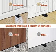 PROTOUCH – Premium Door Stop, Heavy Duty Door Stop Wedge, Door Gaps And Prevent The Lock-Outs, Anti-Dust And Anti Slip Rubber Door Stopper . With Multi-Surface Compatibility, The Door Stopper Wedge Works Great For Kinds Of Bottom Of Doors On Carpet, Concrete, Linoleum, Tile, Stone And Wood Floors –  CH86229