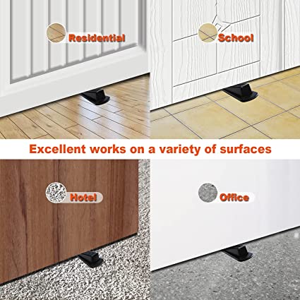 PROTOUCH – Premium Door Stop, Heavy Duty Door Stop Wedge, Door Gaps And Prevent The Lock-Outs, Anti-Dust And Anti Slip Rubber Door Stopper . With Multi-Surface Compatibility, The Door Stopper Wedge Works Great For Kinds Of Bottom Of Doors On Carpet, Concrete, Linoleum, Tile, Stone And Wood Floors –  CH86229