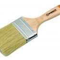 Worksite Paint Brush 2 inch, Natural White Bristles Wooden Handle for Paint, Oil, Acrylic, Stain. For beginners, Professionals and DIY painting. Easy to wash and dry. Smooth paint glide. No streaking with minimal dripping. RUGGED CONSTRUCTION, 100% NATURAL BRISTLES, STURDY HARDWOOD HANDLE.  WT8087-2