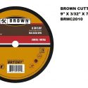 Brown’s Cutting Disc, Blade Flat Cutting Metal 9 inches x 3/32 inches x 7/8 inch – BRMC2010