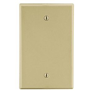 Brown Face Plate Ivory 2 x 4 PVC Cover, Designed for the Unused Outlet, To Neatly Cover Outlets. Indoor use to Provide A professional Look to Home, Office, Business Establishments Etc. Easy to Install  for Electricians, Homeowners, DIYers and Tradesmen.  -BREL0036